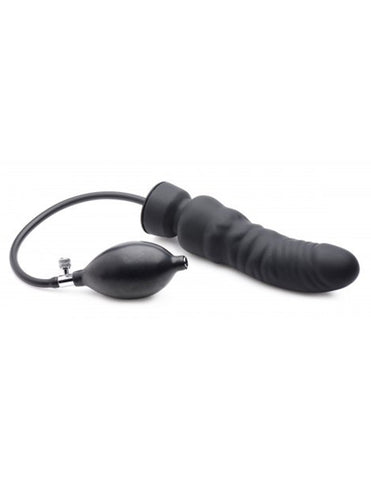 Infltable, apple, glass fist and dildo insertion